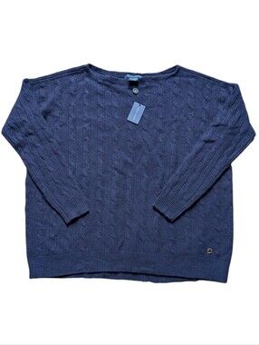 Ralph Lauren Blue Label Wool Cashmere Cable Knit Sweater NWT